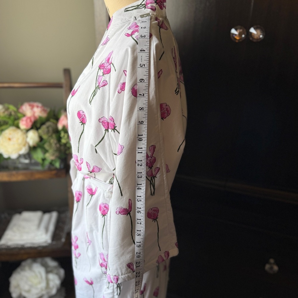 Their Nibs Grandma Robe Terry Lined Cotton Poppy Floral Wrap Belted S Womens - Picture 6 of 16
